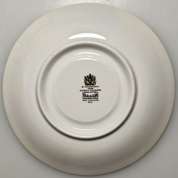 Paragon Fine China Pink "English Flowers Carnations" Tea Cup & Saucer - Picture 10 of 16